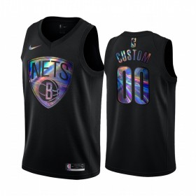 Camiseta Hombre Brooklyn Nets Personalizadas Iridescent HWC Collection Swingman